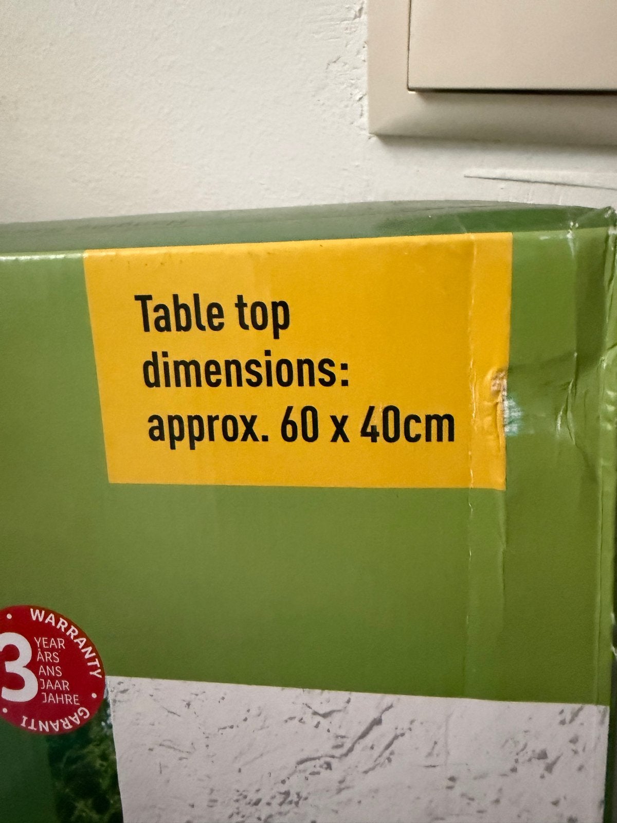 LIVARNO home Hangende Balkontafel 60x40cm - Nieuw, Ophalen of Verzenden, Nieuw, Rechthoekig, Metaal