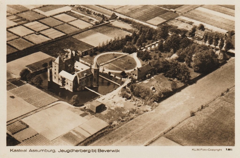 Heemskerk - Luchtfoto -Assumburg, Verzenden, 1940 tot 1960, Ongelopen, Noord-Holland