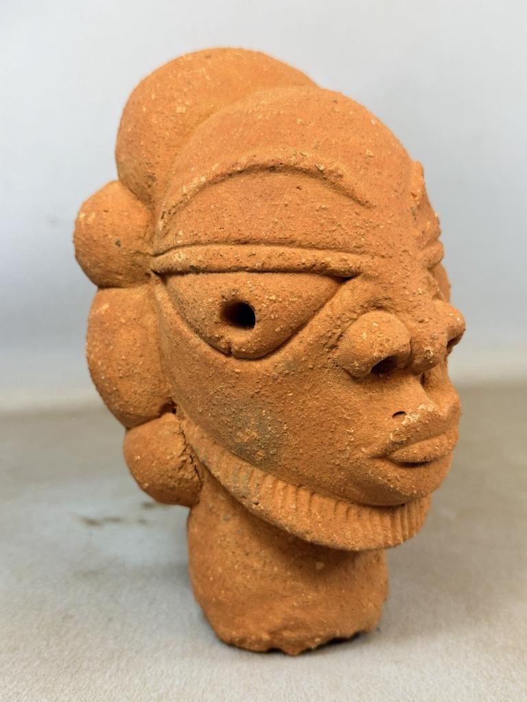 260521 - oud Terracotta Nok hoofdje - Nigeria, Antiek en Kunst, Ophalen of Verzenden