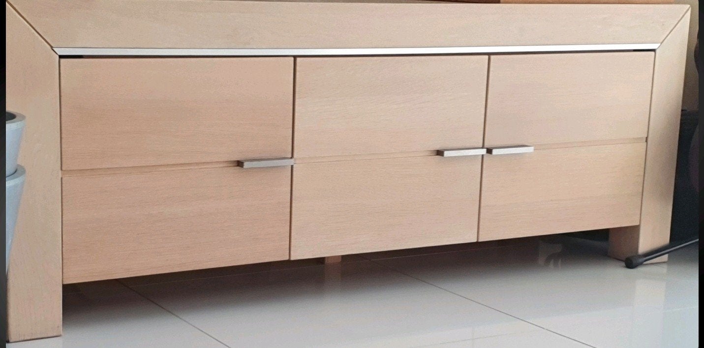 Complete eiken whitewash meubelset, Ophalen