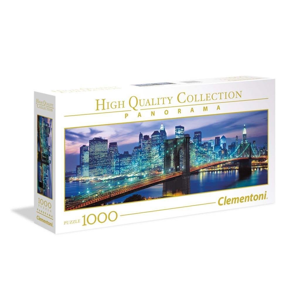 Clementoni: Panorama: New York Brooklyn Bridge 1000 stukjes, Ophalen of Verzenden, 500 t/m 1500 stukjes, Nieuw, Legpuzzel