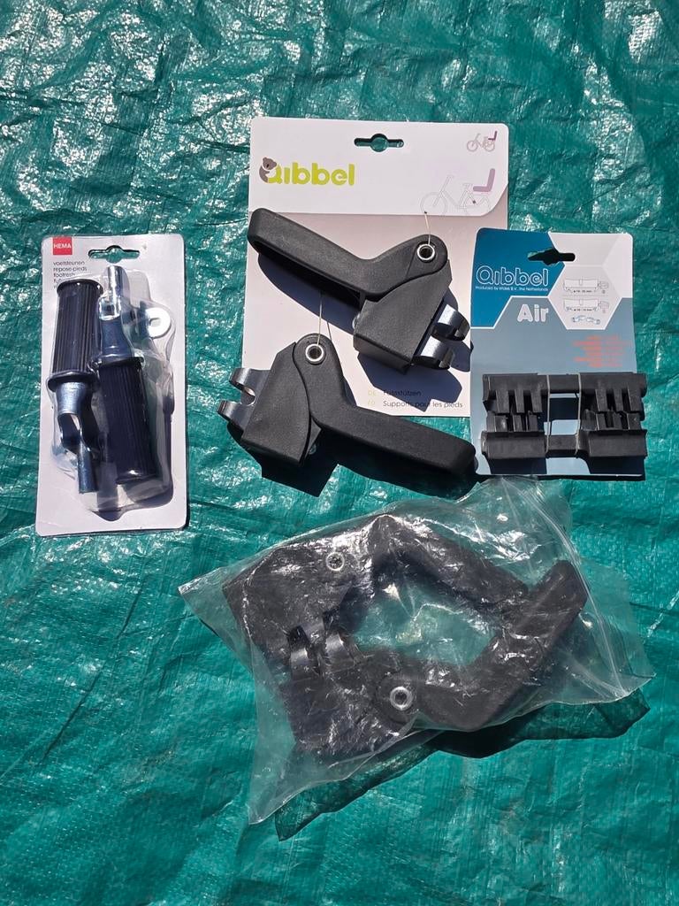 Hema en Qibbel fietsstoeltje voetsteuntjes en accessoires, Ophalen, Nieuw, Qibbel