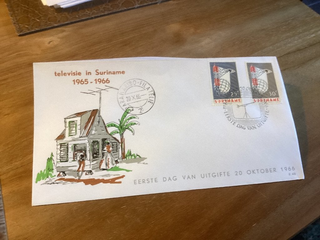 No3552 Suriname E48 anders Nederland jaargangen fdc 1963, Verzenden, Onbeschreven, Rest van de wereld