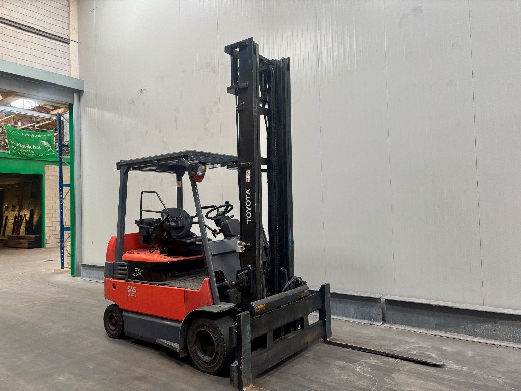 Toyota heftruck 3.5 ton inclusief breed vorkenbord, Fortweg 3, Heftruck, Ophalen of Verzenden, Toyota