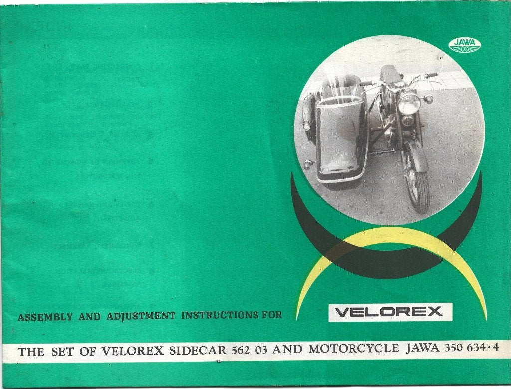 Jawa 350 Velorex zijspan instructieboek (1670z), Motoren, Verzenden, Overige merken
