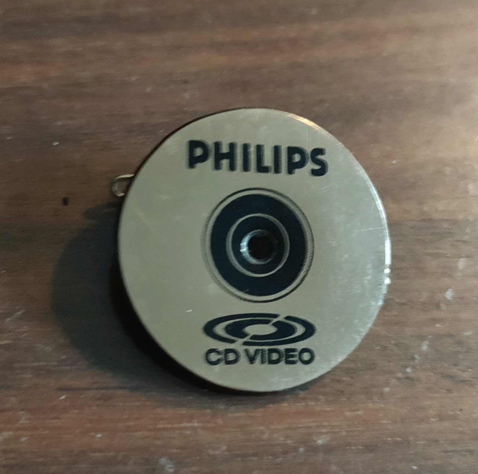 Vintage Philips CD Video Speldje, Ophalen of Verzenden, Gebruikt, Merk, Speldje of Pin