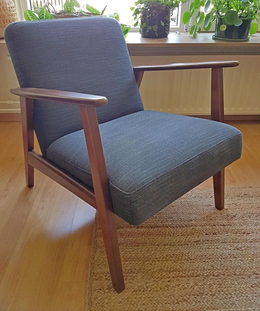 Fauteuil Ikea Ekenäset, Ophalen, Modern hout, 75 tot 100 cm, Zo goed als nieuw
