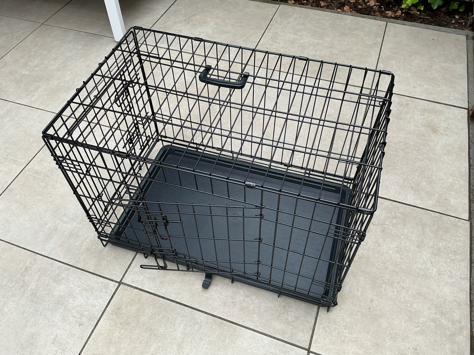 Zwarte hondenbench, Dieren en Toebehoren, Hondenbenches, Ophalen of Verzenden, Zo goed als nieuw
