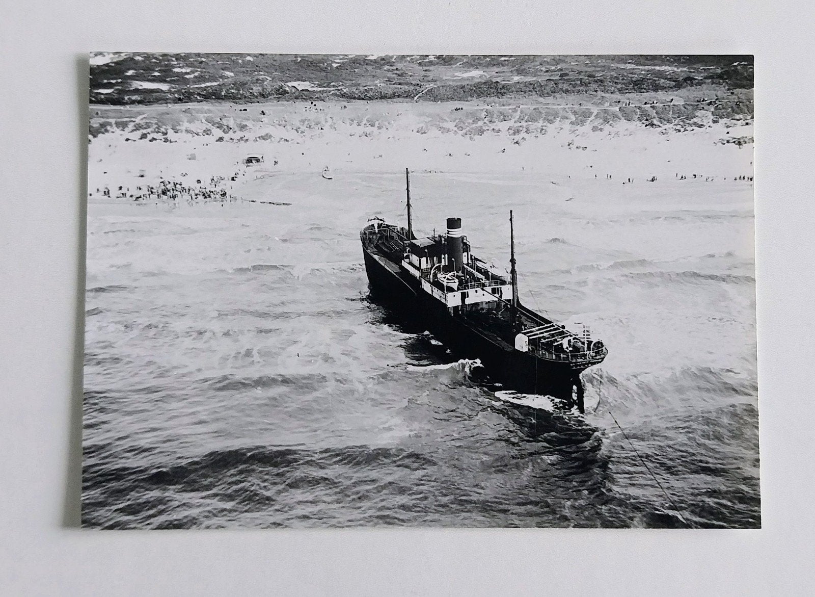 Stranding Heinrich Podeus., Verzamelen, Scheepvaart, Ophalen of Verzenden, Zo goed als nieuw, Kaart, Foto of Prent