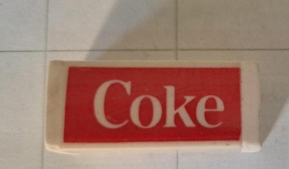 Coca-Cola Gummetje Coke, Ophalen of Verzenden, Gebruikt, Gebruiksvoorwerp