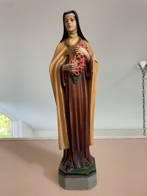 Antiek beeld / heiligenbeeld Heilige Theresia van Lisieux., Ophalen