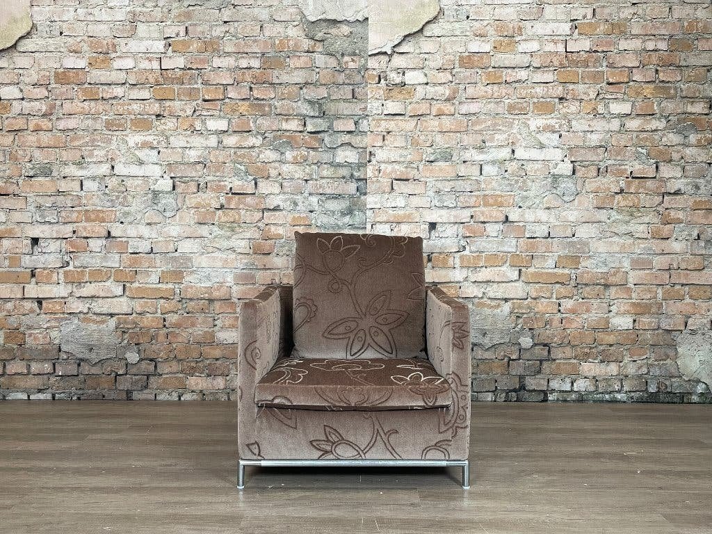 B&B Italia George fauteuil bruin bij TheReSales, Huis en Inrichting, Ophalen, Design, 75 tot 100 cm, Zo goed als nieuw