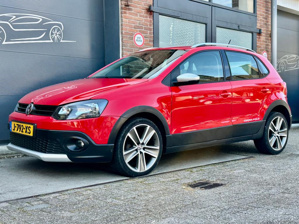 Volkswagen Polo 1.2 TSI 77KW DSG 2010 Rood, Stof, 40 €/maand, Grijs, Elektrische ramen