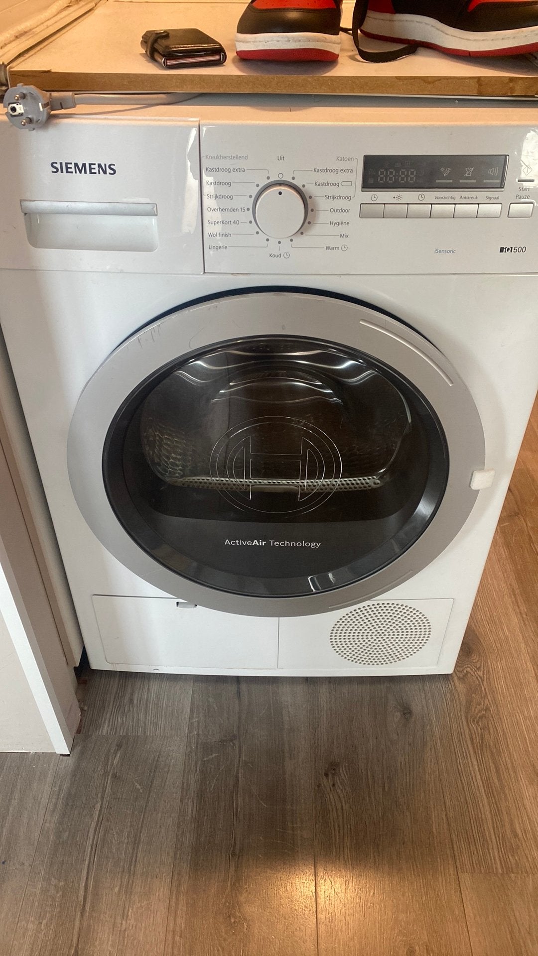 DEFECT Siemens iq500 wt46b202nl/30 gratis of spaarpotje kids, Witgoed en Apparatuur, Ophalen, Anti-kreukfase, 8 tot 10 kg, Voorlader