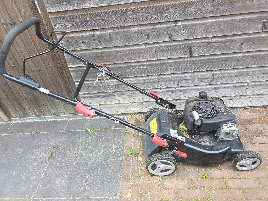 grasmaaier benzine motor, Tuin en Terras, Grasmaaiers, Ophalen, Cirkelmaaier, Gebruikt, Florabest