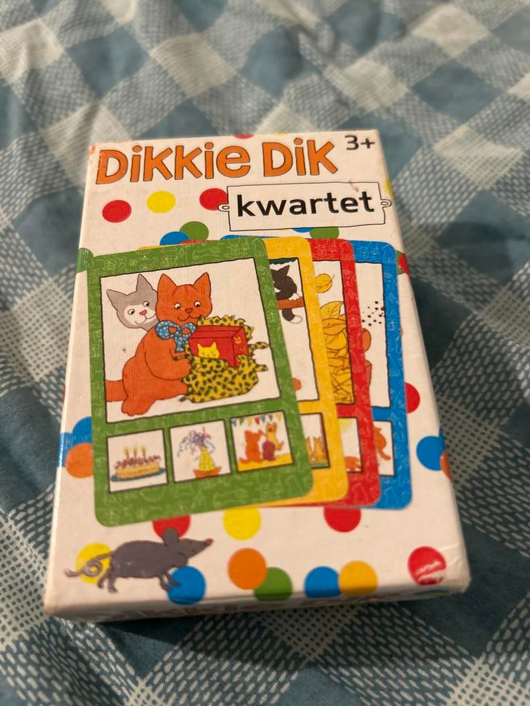 Dikkie Dik Kwartetspel - Leuk voor kinderen vanaf 3 jaar, Hobby en Vrije tijd, Drie of vier spelers, Ophalen of Verzenden, Zo goed als nieuw