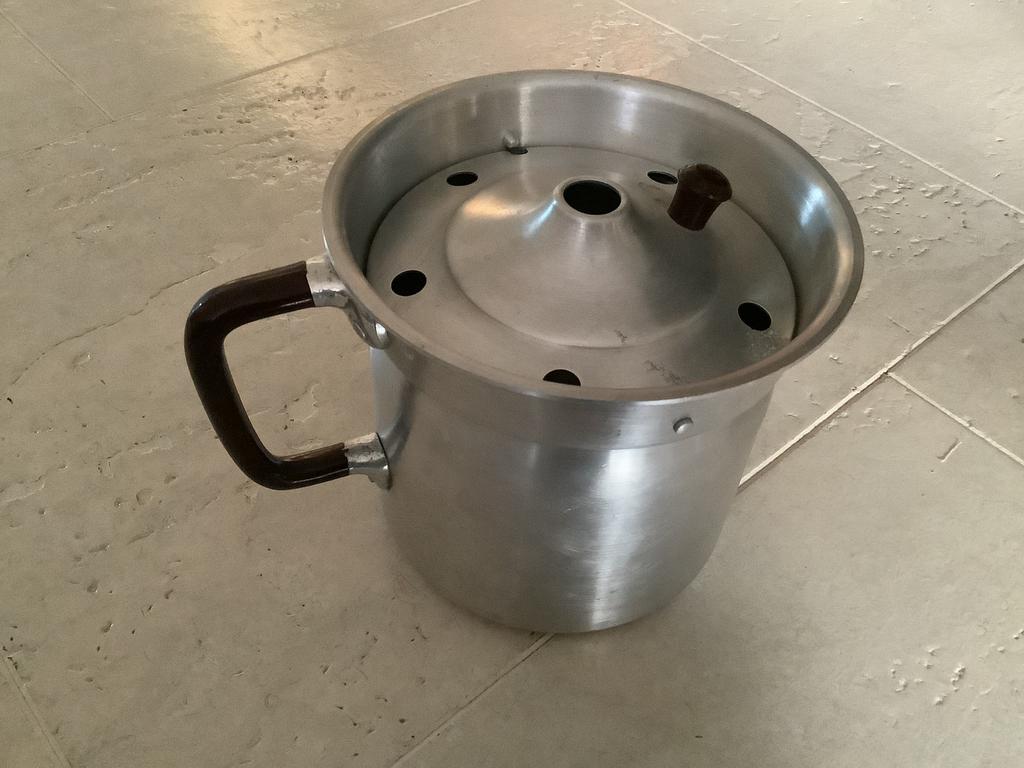 Oude ouderwetse melkkoker melk koker vintage pan antiek, Huis en Inrichting, Keuken | Potten en Pannen, Ophalen of Verzenden, Overige materialen