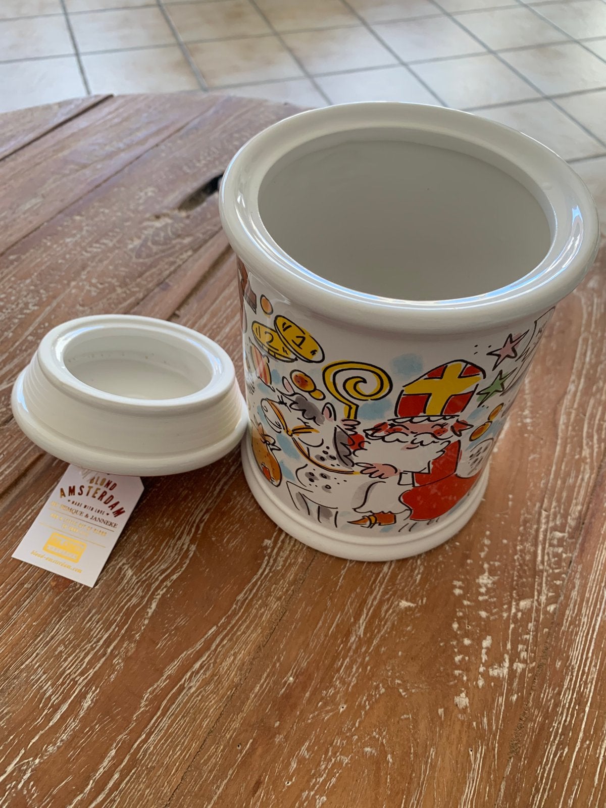 Blond sinterklaas pot, Ophalen of Verzenden, Zo goed als nieuw