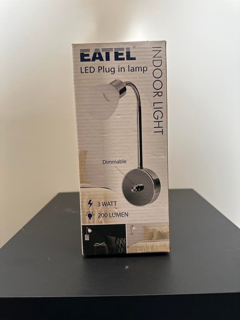 EATEL LED Plug-in lamp (nieuw in doos), Ophalen of Verzenden, Nieuw, Metaal