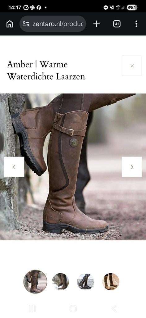 Rijlaarzen waterdicht, Dieren en Toebehoren, Paardrijkleding, Ophalen, Nieuw, Dressuur, Schoeisel