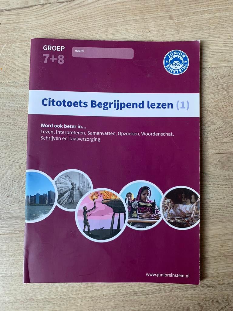 Oefenboek citotoets groep 7/8 begrijpend lezen DIGITAAL, Ophalen, Zo goed als nieuw