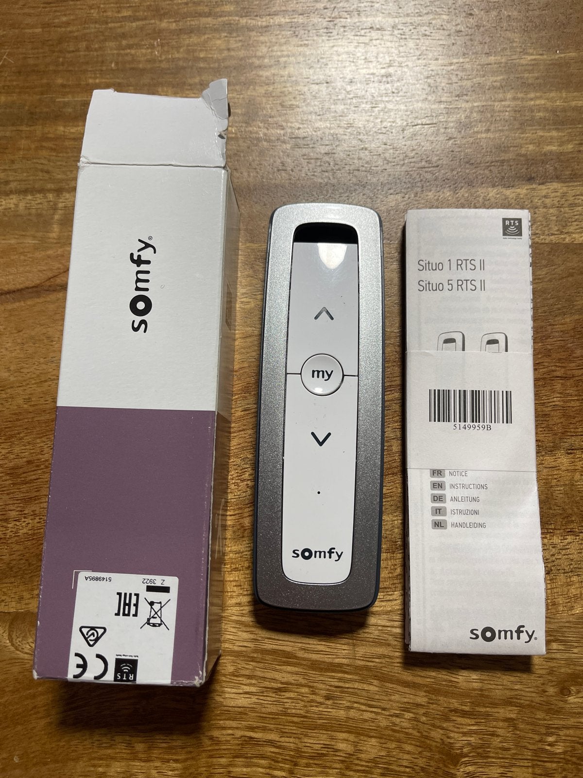 Somfy Situo 1 RTS II afstandsbediening voor rolluiken/zonwer, Ophalen of Verzenden, Nieuw