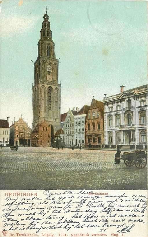 380-334-025 Groningen Martinitoren, Verzenden, Voor 1920, Groningen