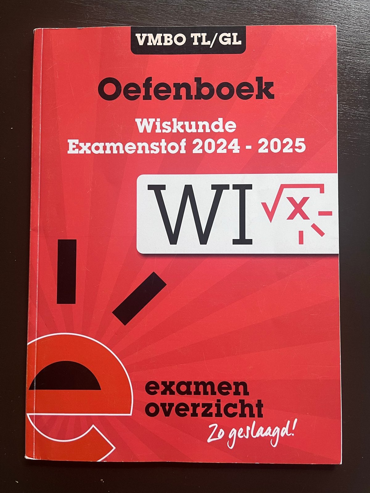 Oefenboek Wiskunde Examenstof 2024-2025 VMBO-TL/GL, Ophalen of Verzenden, Beta, Nieuw, LBO