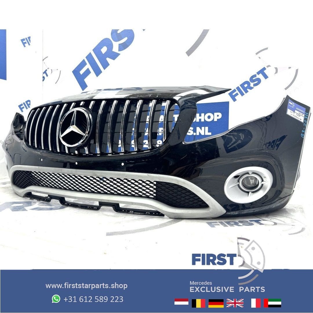 W156 BUMPER GLA COMPLEET X156 VOORBUMPER X156 ZWART WIT GRIJ, Gebruikt, -, Voor, Ophalen of Verzenden
