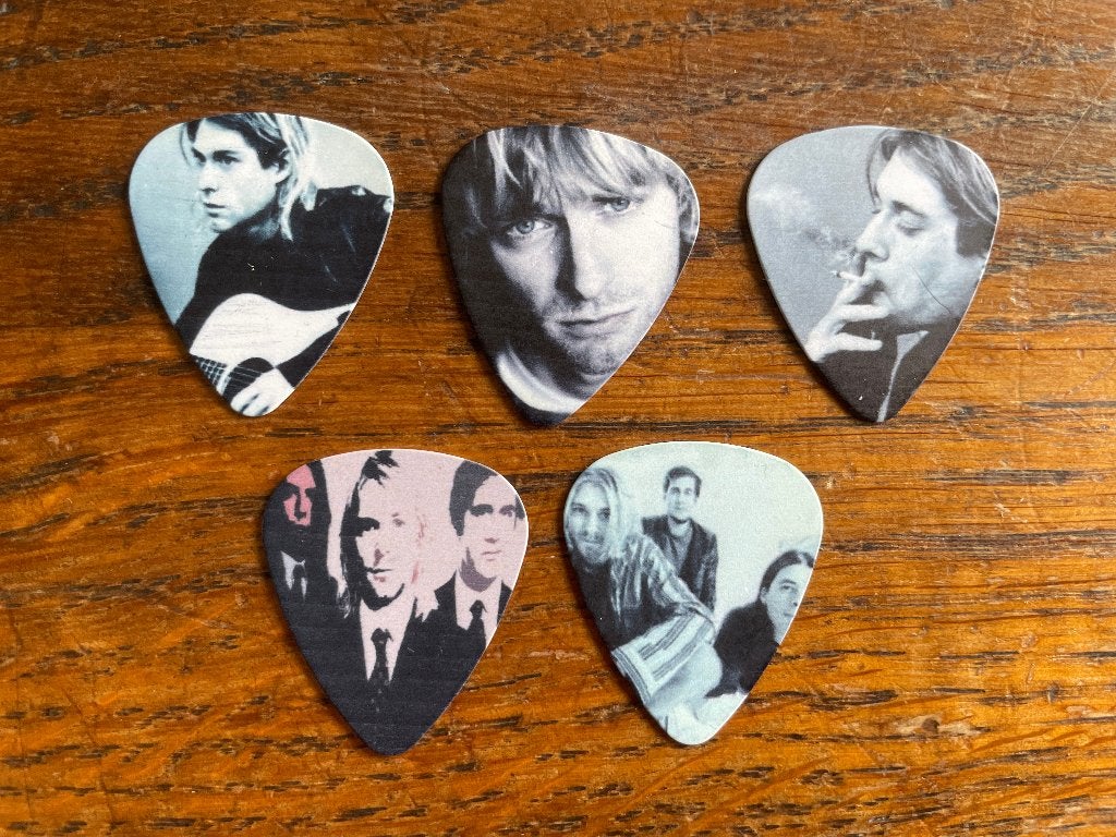 17x Gitaar plectrum Nirvana Kurt Cobain, Ophalen, Gebruiksvoorwerp