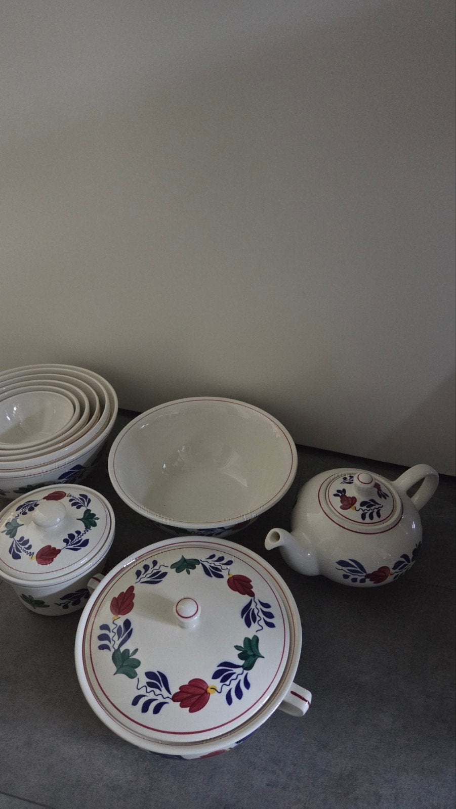 boerenbont, Antiek en Kunst, Antiek | Servies compleet, Ophalen
