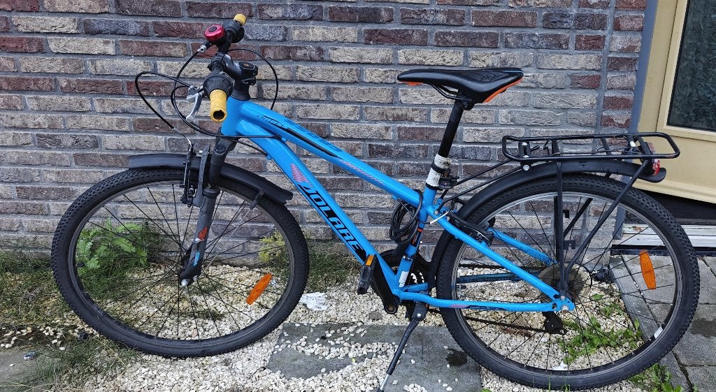 Jongen kinderfiets 26 inch - Blauw, Ophalen, 20 inch of meer, Gebruikt, Velgrem