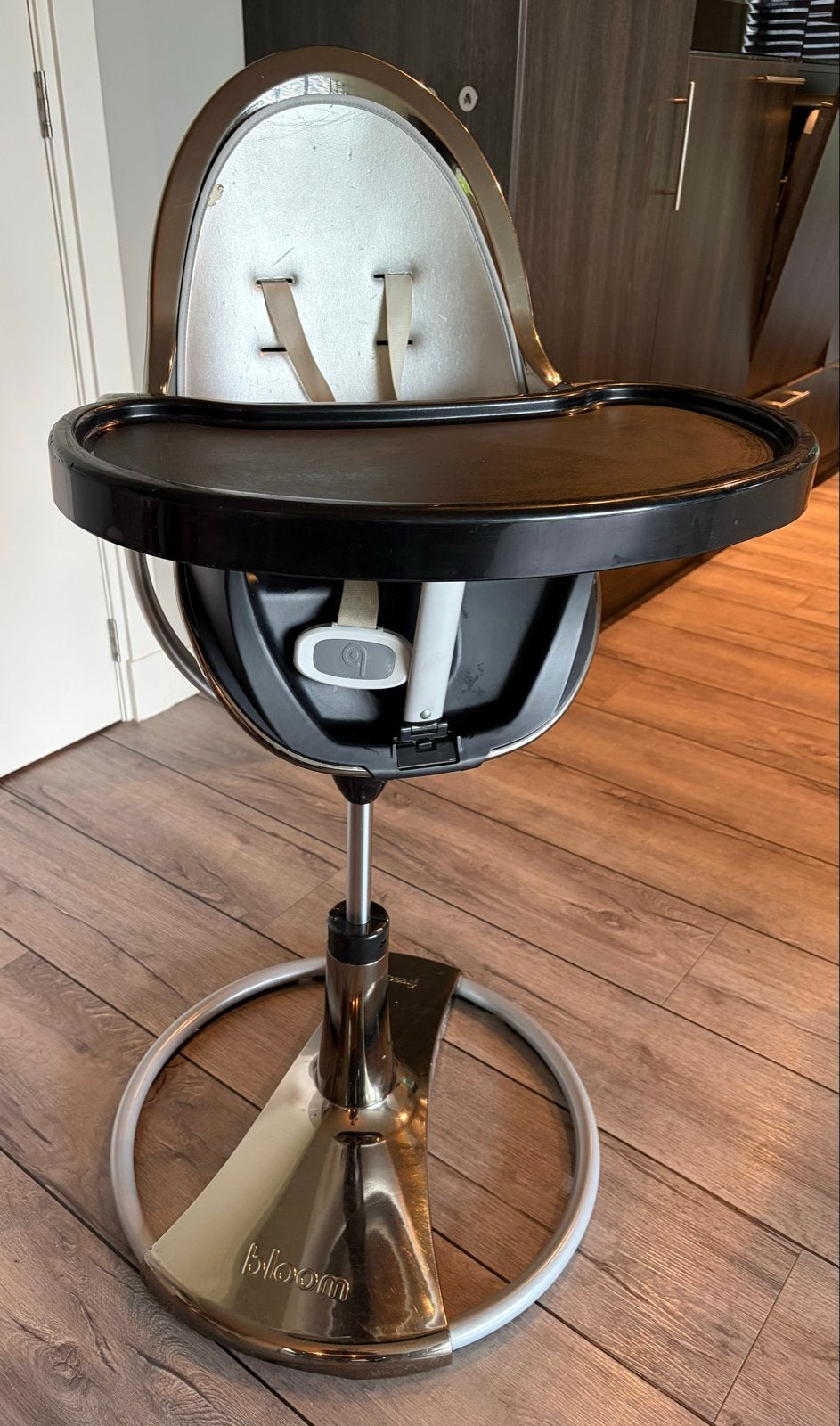Bloom Fresco Chrome kinderstoel met veel extra's, Kinderen en Baby's, Kinderstoelen, Ophalen, Gebruikt, Meegroeistoel, Afneembaar eetblad