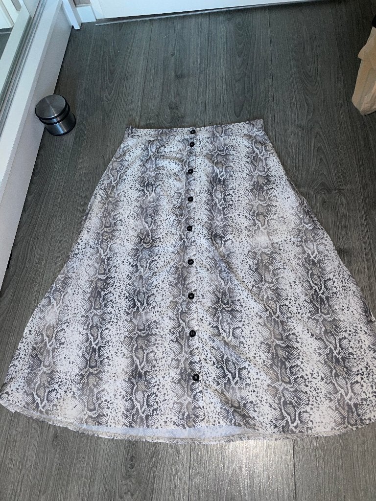 Seven sisters slangenprint midi rok skirt mt L, Kleding | Dames, Seven Sisters, Maat 42/44 (L), Ophalen of Verzenden, Zo goed als nieuw