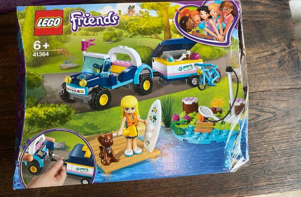 LEGO Friends 41364 Stephanie's Buggy & Trailer, Ophalen of Verzenden, Zo goed als nieuw, Complete set, Lego