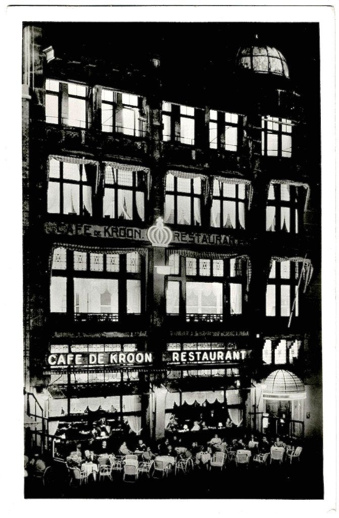 Den Haag 161, cafe-rest.De Kroon, ongelopen, richtprijs 7,50, Verzenden, 1940 tot 1960, Ongelopen, Zuid-Holland
