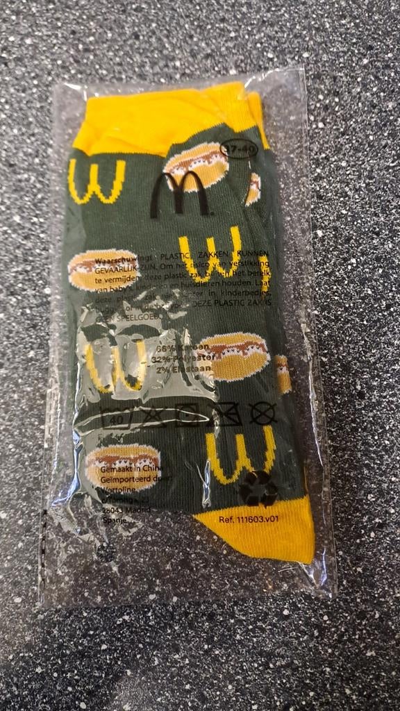 Mcdonalds sokken nieuw maat 37-40., Gebruiksvoorwerp, Mcdonalds, Nieuw, Ophalen of Verzenden