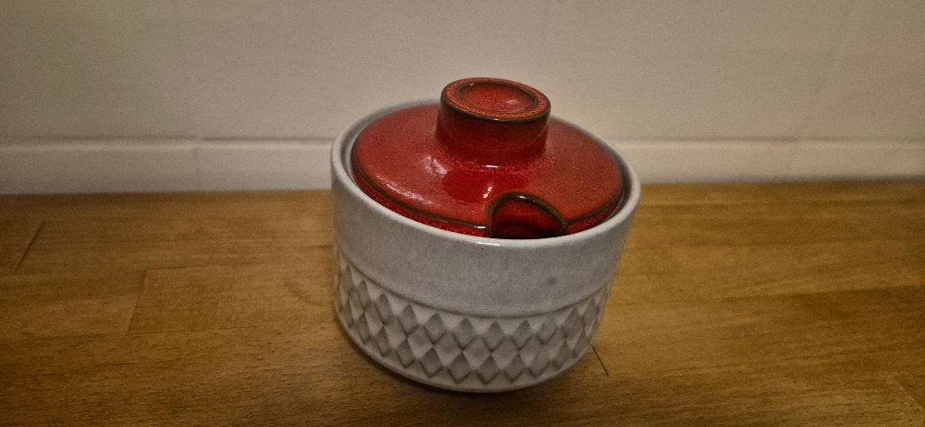 vintage Ceramano suikerpot west germeny . Begin jaren 70 ., Overige typen, Ophalen of Verzenden, Zo goed als nieuw, Overige stijlen