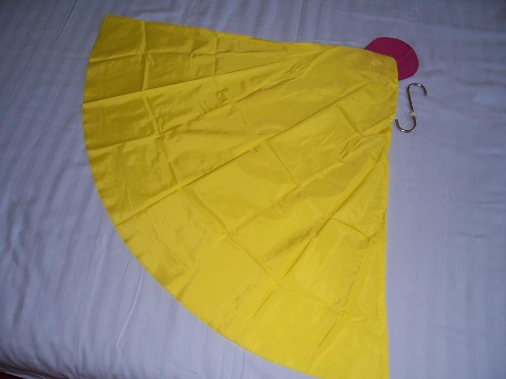 Gele bug bag luizencape met roze embleem, Ophalen of Verzenden, Gebruikt