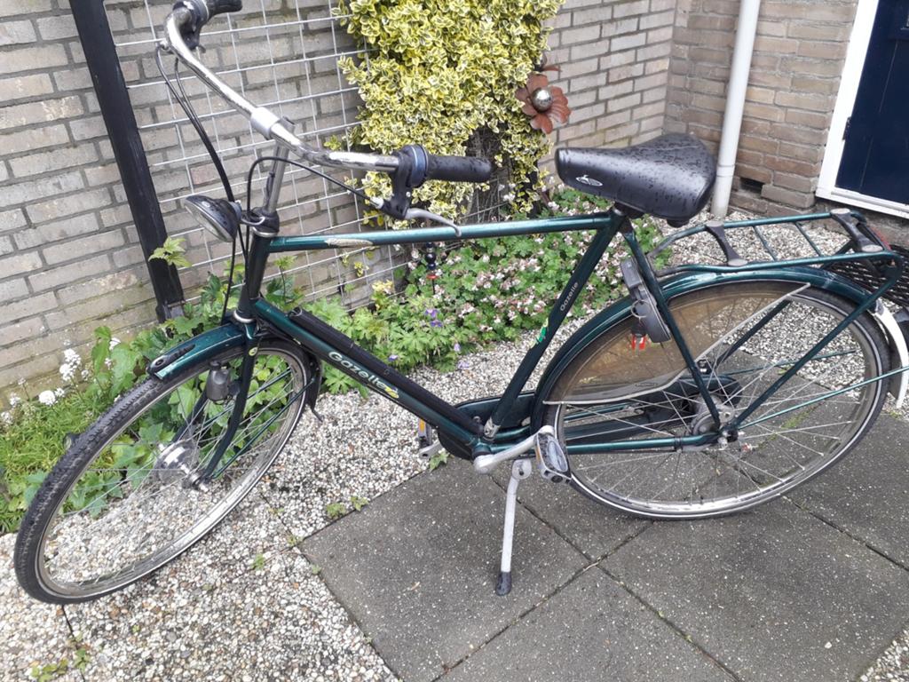 Gazelle herenfiets 28 inch, frame 62 cm, Fietsen en Brommers, Fietsen | Heren | Herenfietsen, Ophalen, Gebruikt, Velgrem, Versnellingen