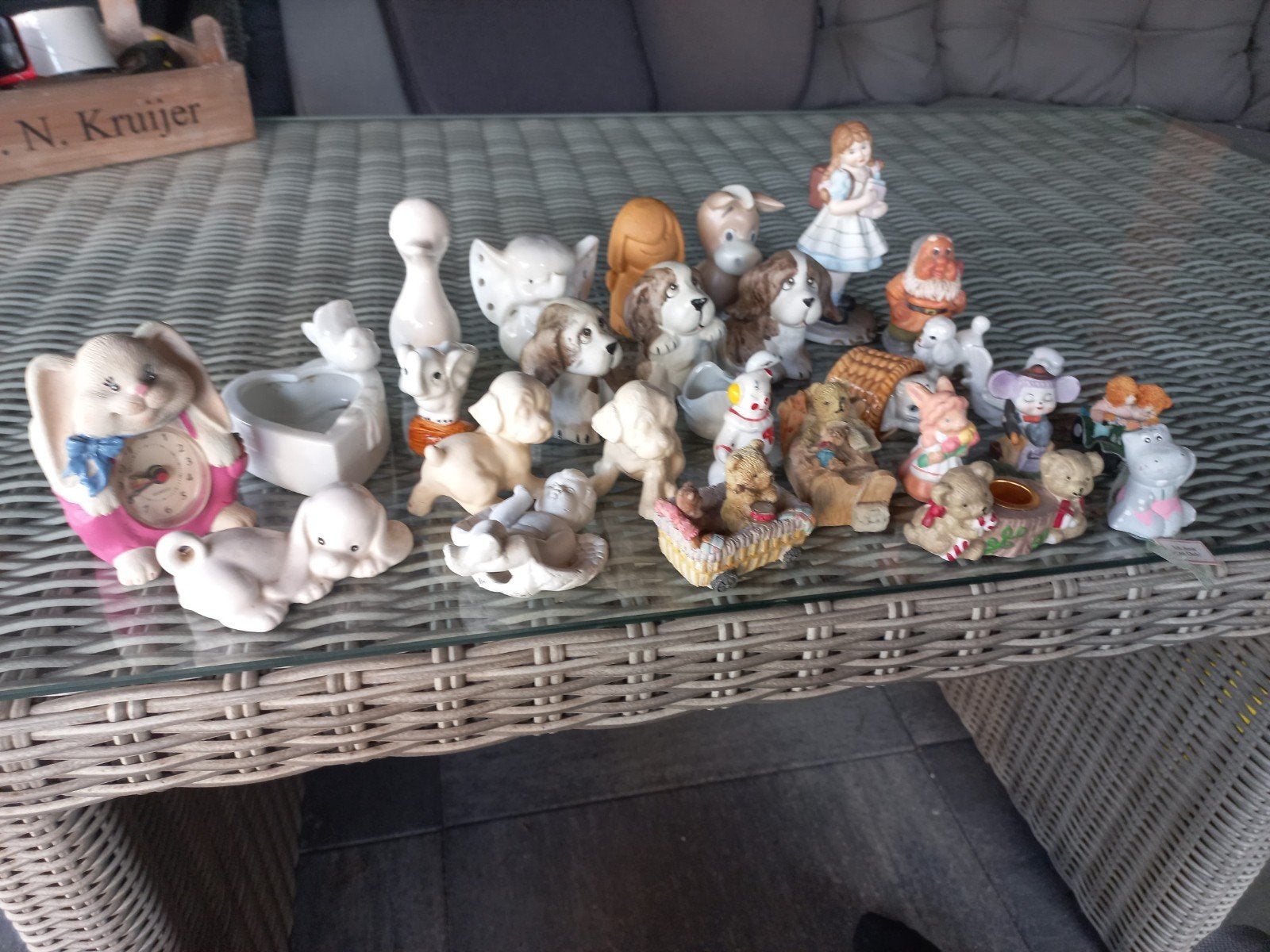 Diverse beeldjes: honden, beren, konijnen en meer, Verzamelen, Beelden en Beeldjes, Gebruikt, Dier, Ophalen of Verzenden