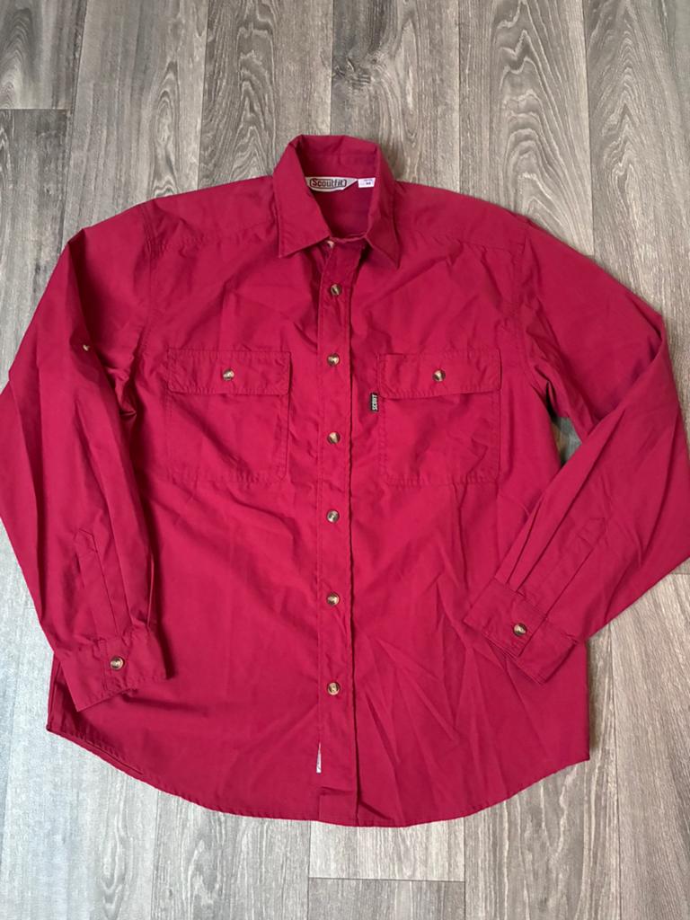 Scouting blouse explorers scoutfit mt M 38/39, Verzamelen, Scouting, Verzenden, Zo goed als nieuw, Kleding