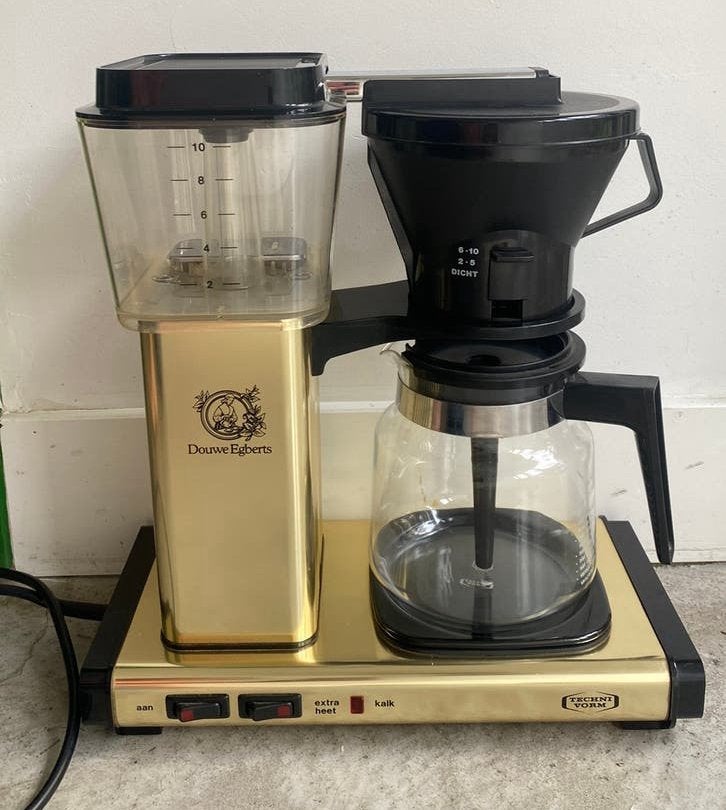 Complete De Mokkamaster - goud - Technivorm - topstaat!, 10 kopjes of meer, Koffiemachine, Gemalen koffie, Ophalen of Verzenden