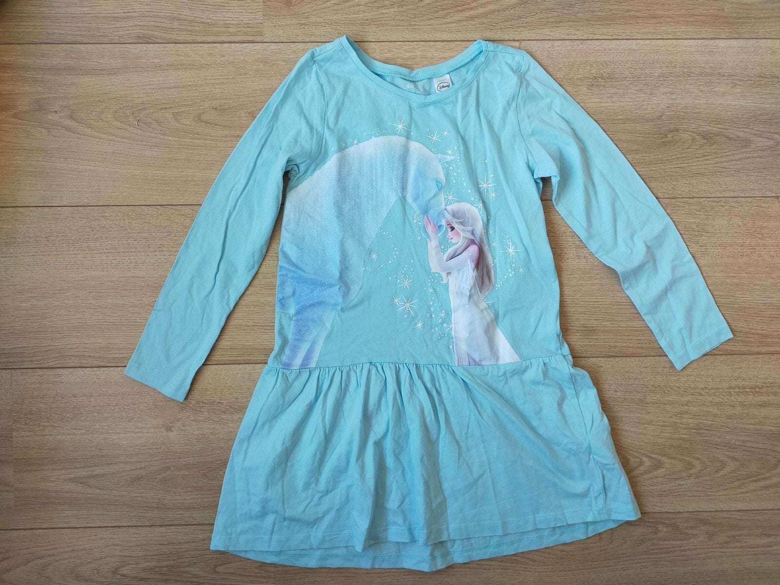 Zgan! Mooie blauwe Frozen jurk van H&M! Mt 122/128, Meisje, H&M, Ophalen of Verzenden, Zo goed als nieuw