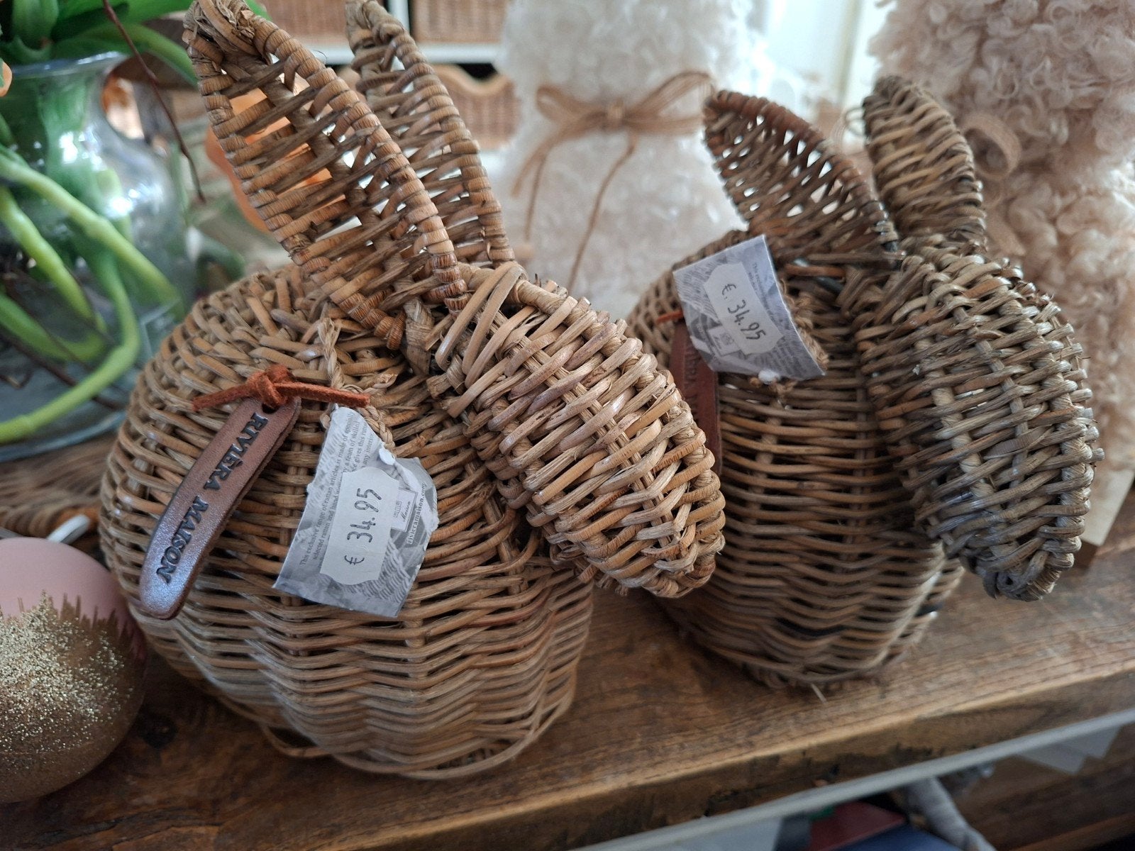 Riviera Maison Rustic Ratan Bunny  Paashaas - Nieuw, Ophalen of Verzenden, Nieuw