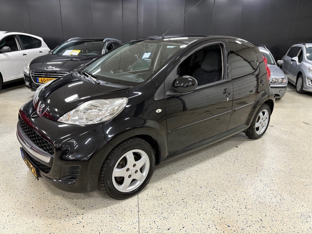 Peugeot 107 1.0 Black Limited Airco Half Leder/Alcantara LM, Auto's, Voorwielaandrijving, Euro 5, Huisgarantie, Met garantie (alle)
