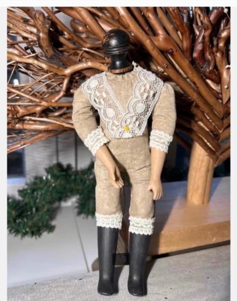 Napoleon look brocante popje 25 cm (leuk voor in vitrine), Ophalen of Verzenden, Zo goed als nieuw, X, Pop