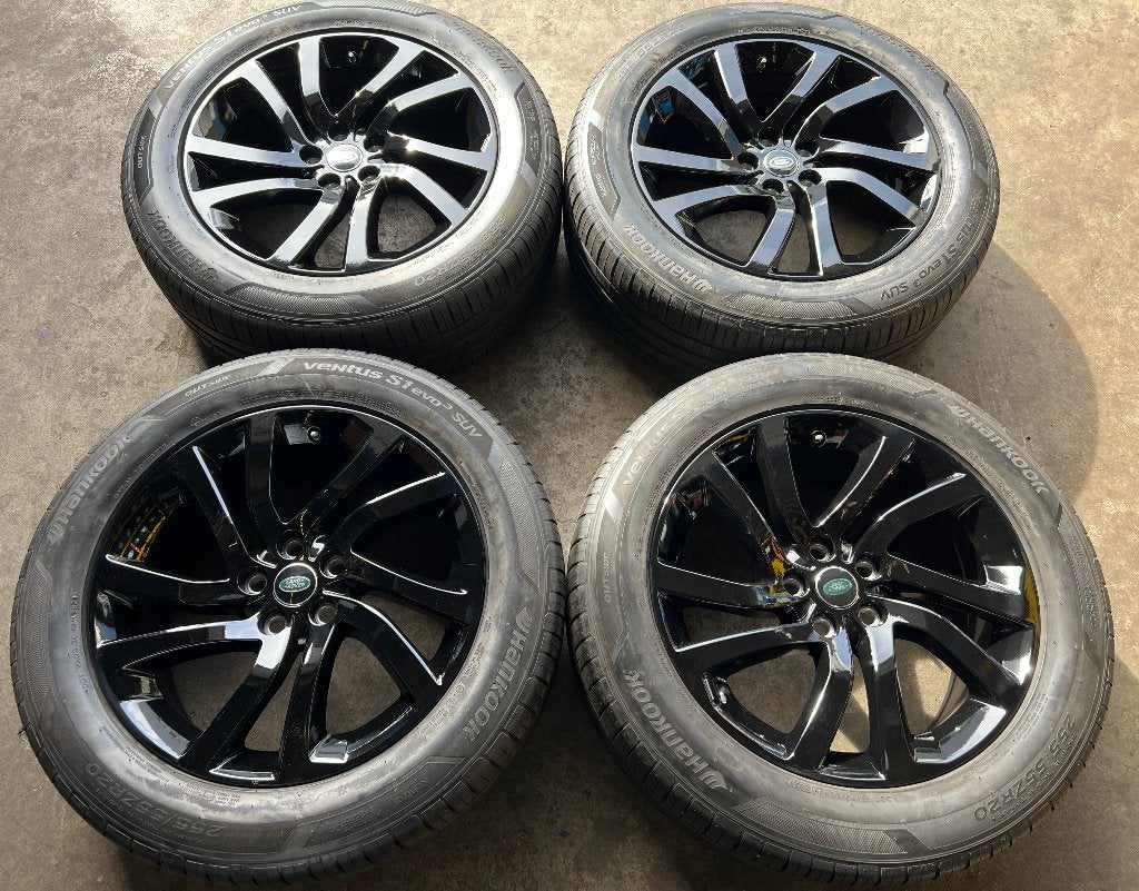 5x120 20” Range Rover Sport, Discovery 5 Velgen + Banden, Ophalen, Gebruikt, 255 mm, Banden en Velgen