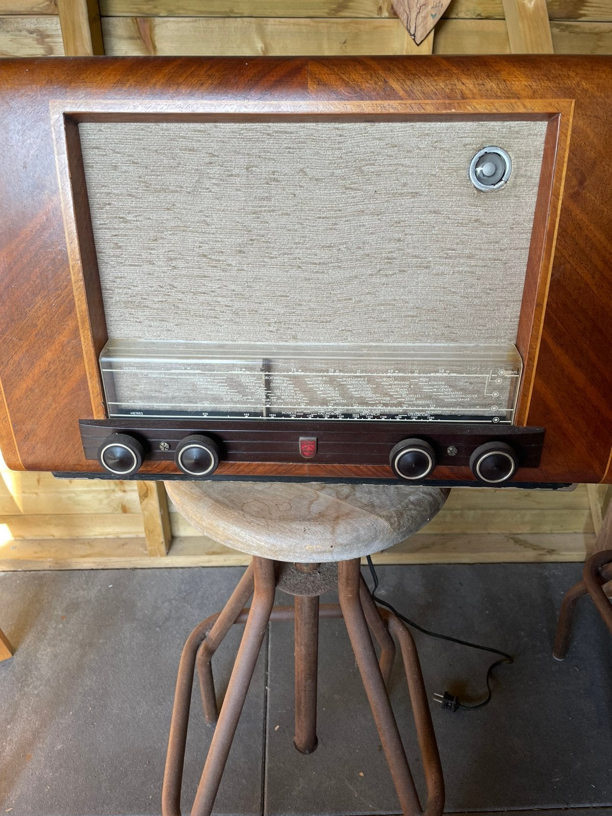 Philips BX524A buizenradio vintage ‘50 – originele staat, Ophalen