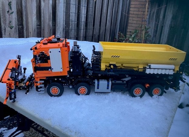 Lego Strooiwagen combinatie MOC (zeldzaam), Lego, Ophalen of Verzenden, Zo goed als nieuw, Technic